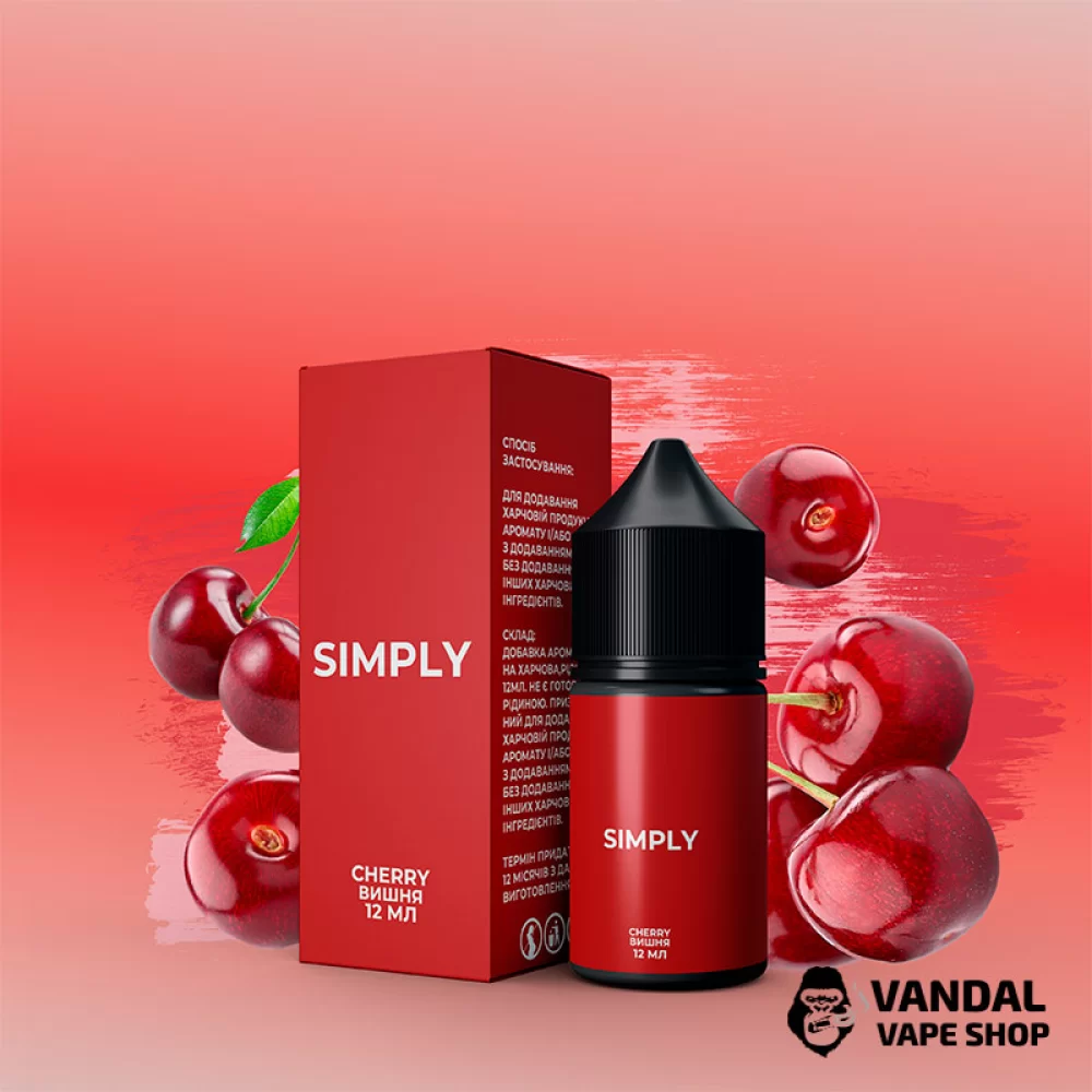 Набор для самозамеса Simply 30 мл 50 мг со вкусом вишни Набор для самозамеса Simply 30 мл 50 мг со вкусом вишни