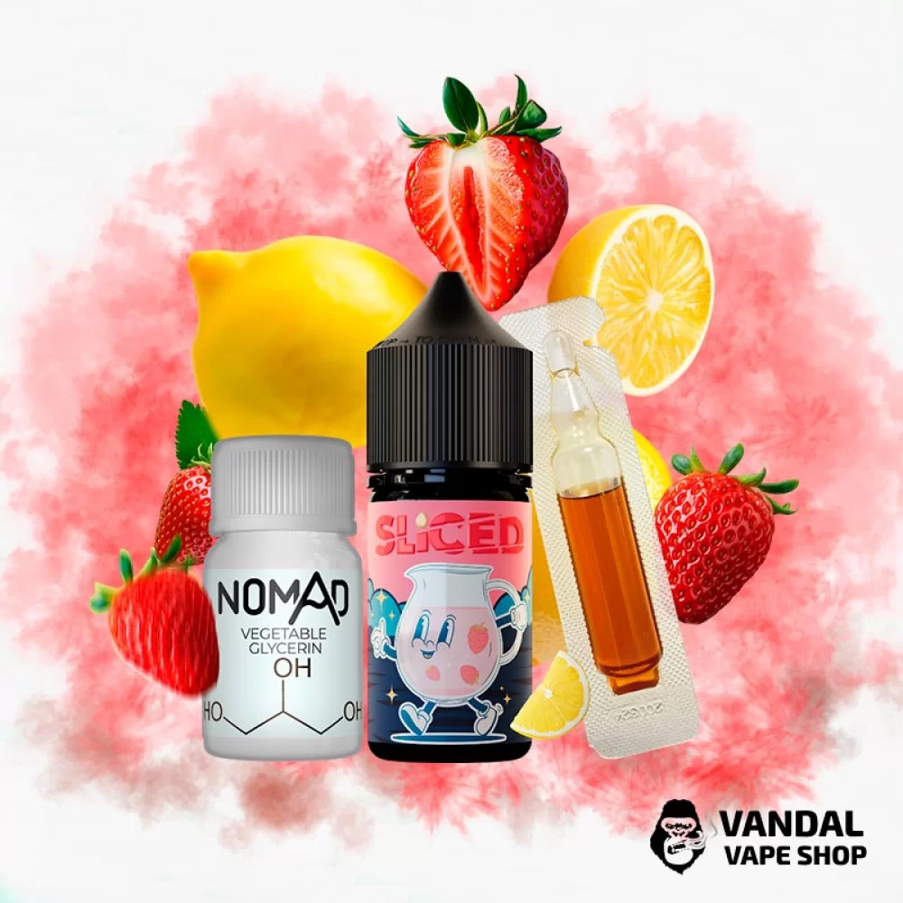 Набор для самозамеса Sliced 30 мл 50 мг со вкусом клубники