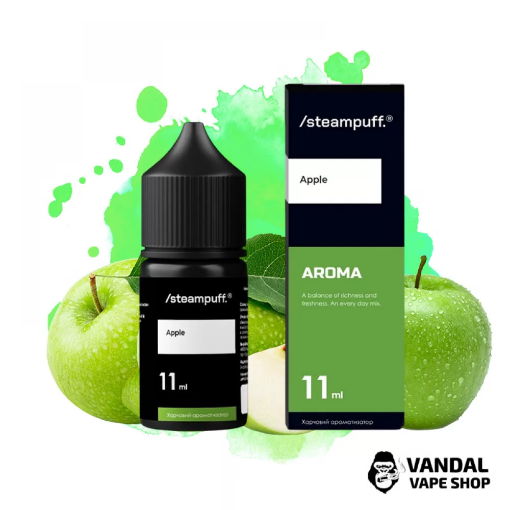 Набор для самозамеса SteamPuff 30 мл 50 мг со вкусом зелёного яблока Набор для самозамеса SteamPuff 30 мл 50 мг со вкусом зелёного яблока