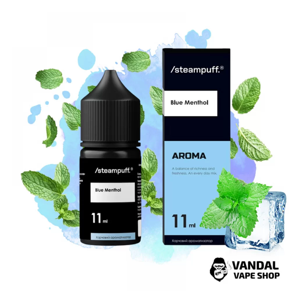 Набор для самозамеса SteamPuff 30 мл 50 мг со вкусом яркого ментола Набор для самозамеса SteamPuff 30 мл 50 мг со вкусом яркого ментола