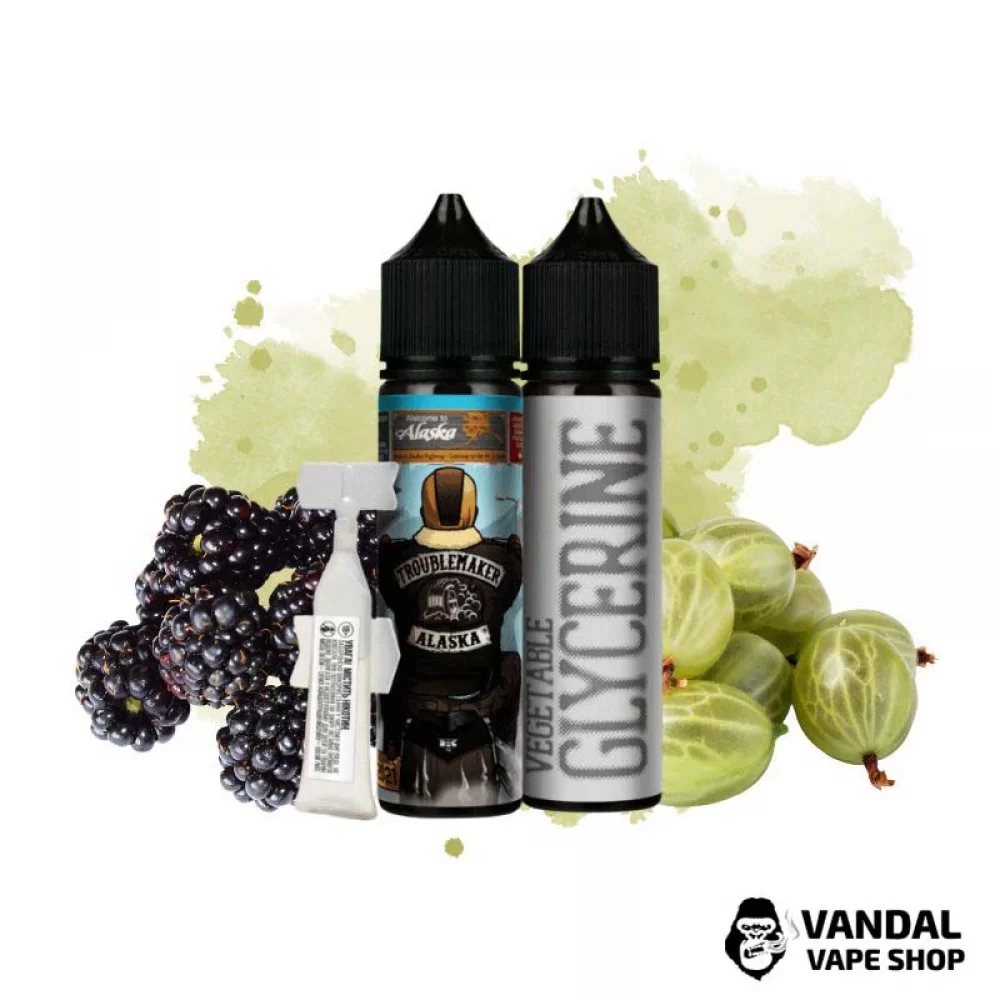 Набір для самозамісу Troublemaker Organic 60 мл 3 мг зі смаком аґрусу і ожини