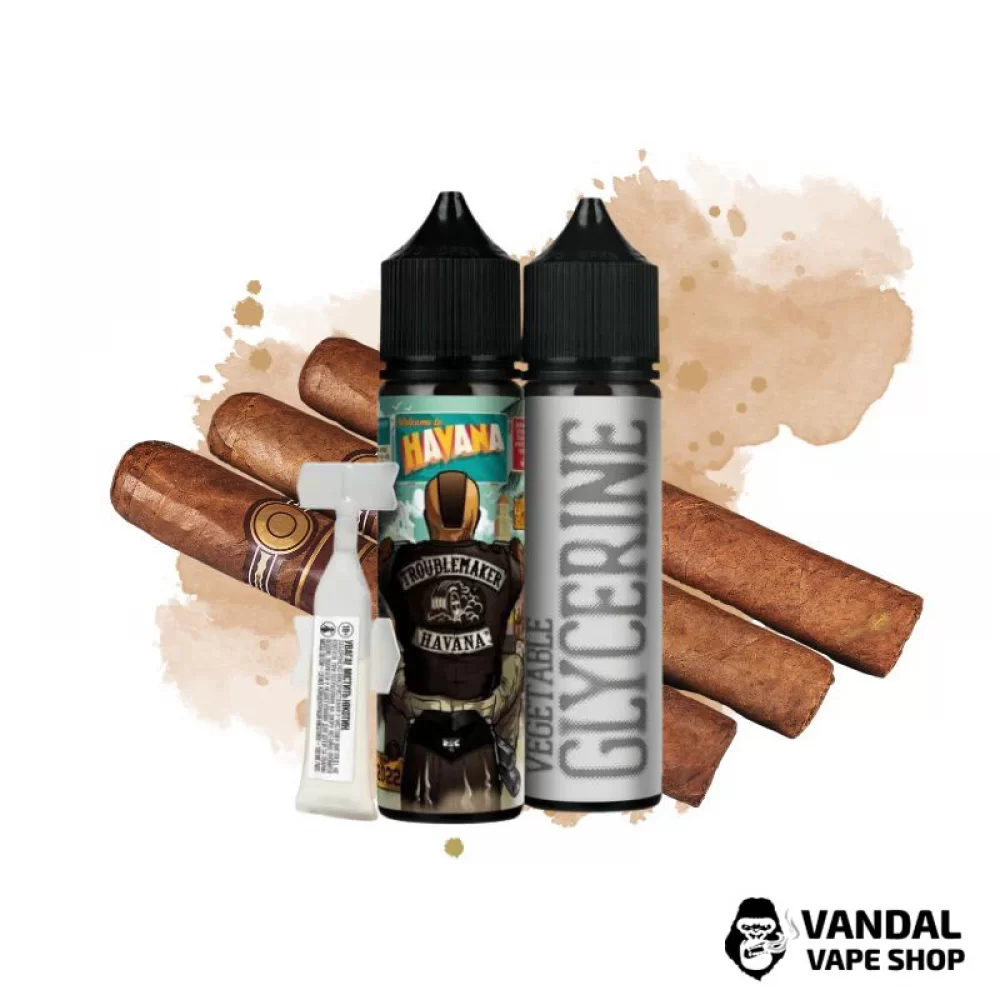 Набір для самозамісу Troublemaker Organic 60 мл 3 мг зі смаком тютюну Набір для самозамісу Troublemaker Organic 60 мл 3 мг зі смаком тютюну