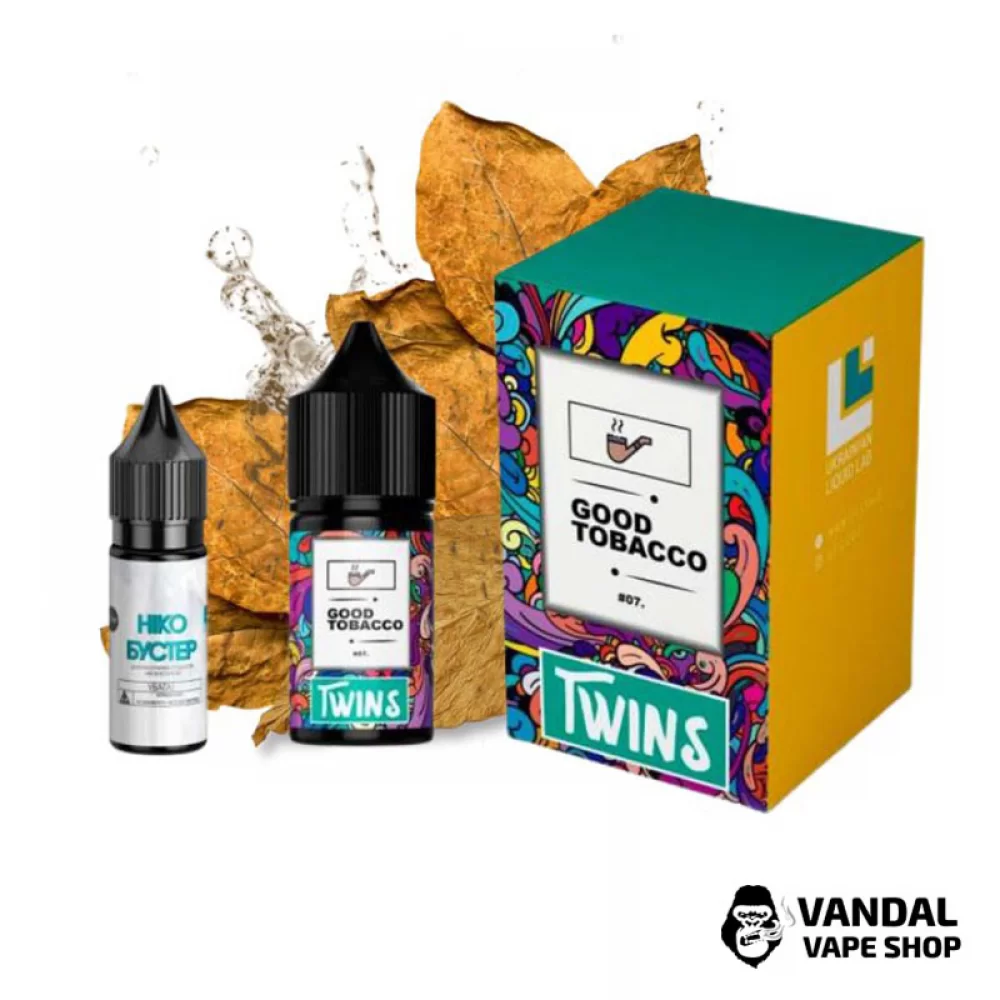 Набор для самозамеса Twins Salt 30 мл 50 мг Hard со вкусом табака Набор для самозамеса Twins Salt 30 мл 50 мг Hard со вкусом табака