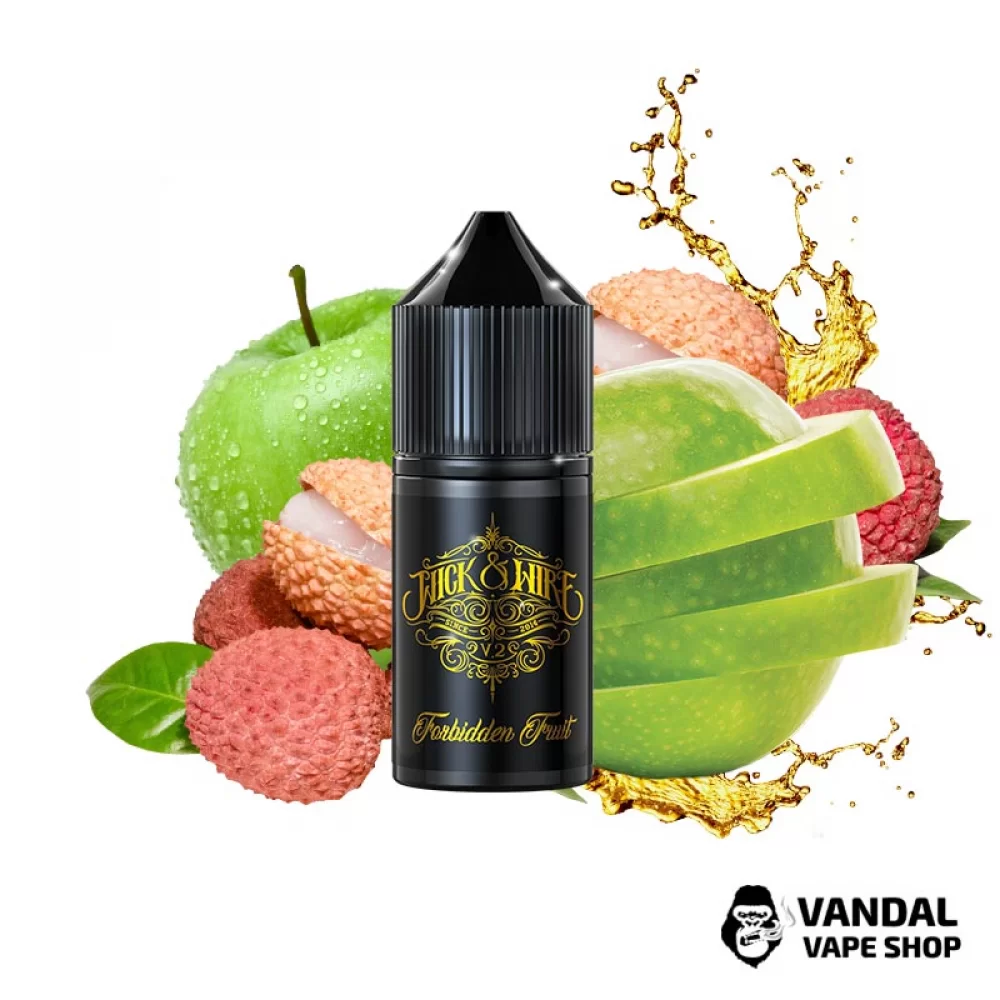 Набір для самозамісу Wick&Wire Salt 30 мл 65 мг зі смаком зеленого яблука з лічі 
