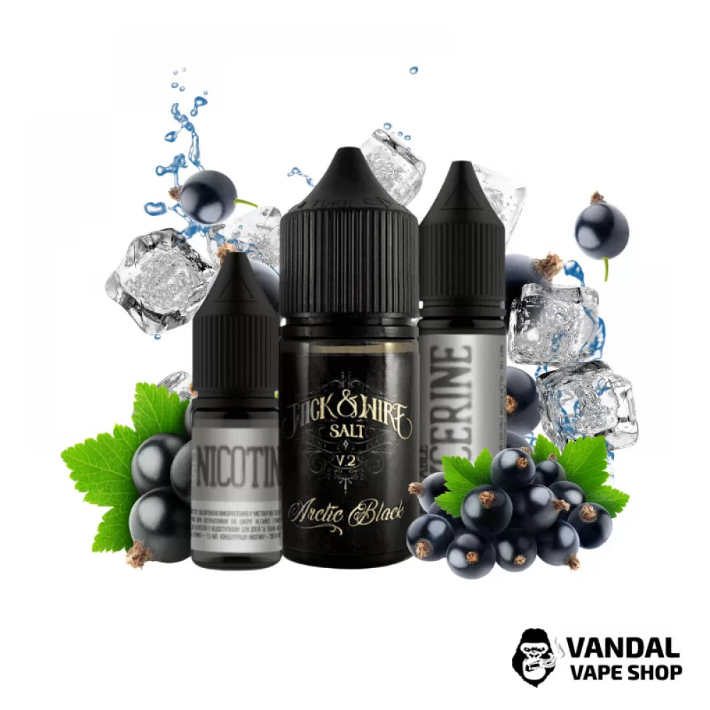 Набір для самозамісу Wick&Wire Salt 30 мл 50 мг зі смаком смородини з м'ятою