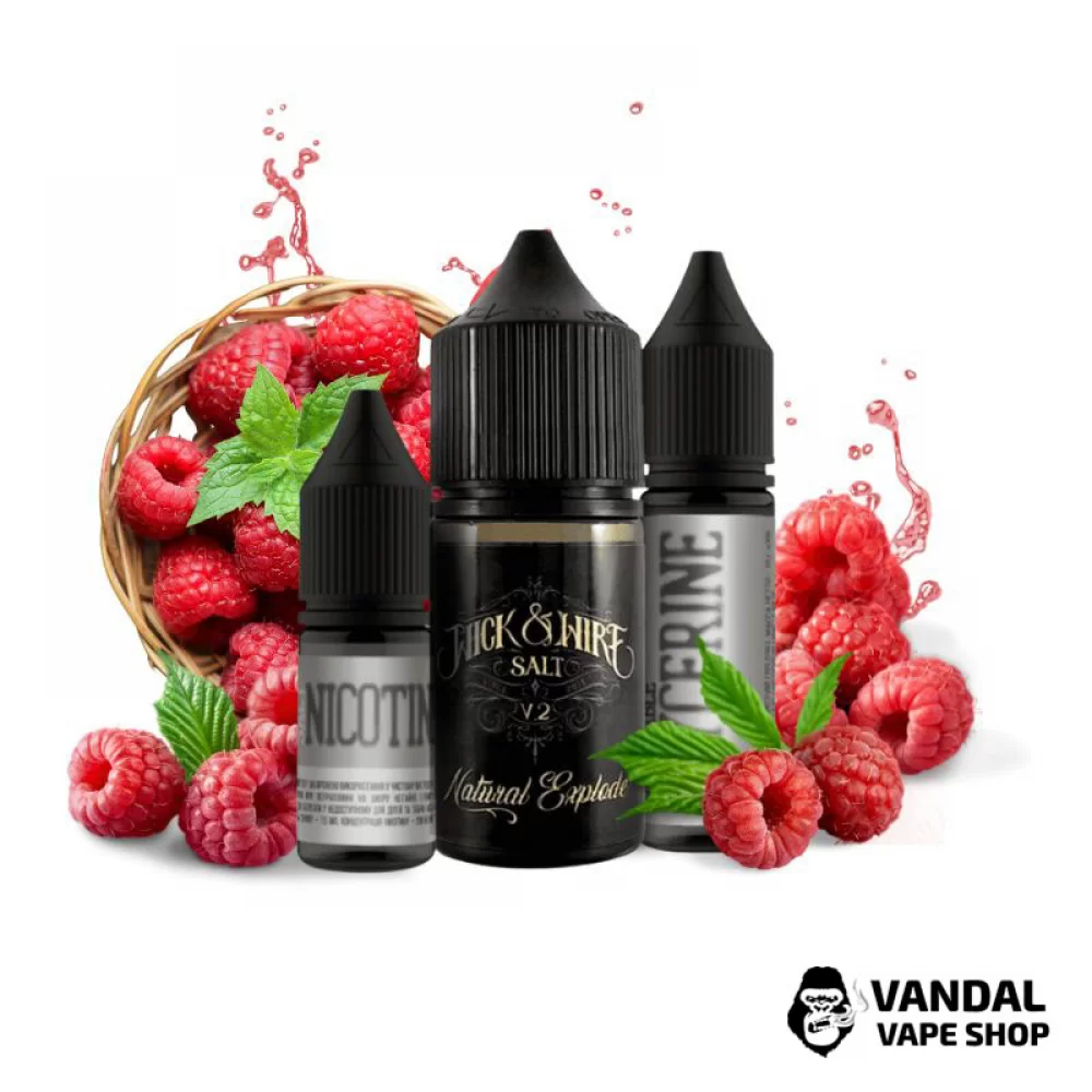 Набір для самозамісу Wick&Wire Salt 30 мл 50 мг зі смаком малини
