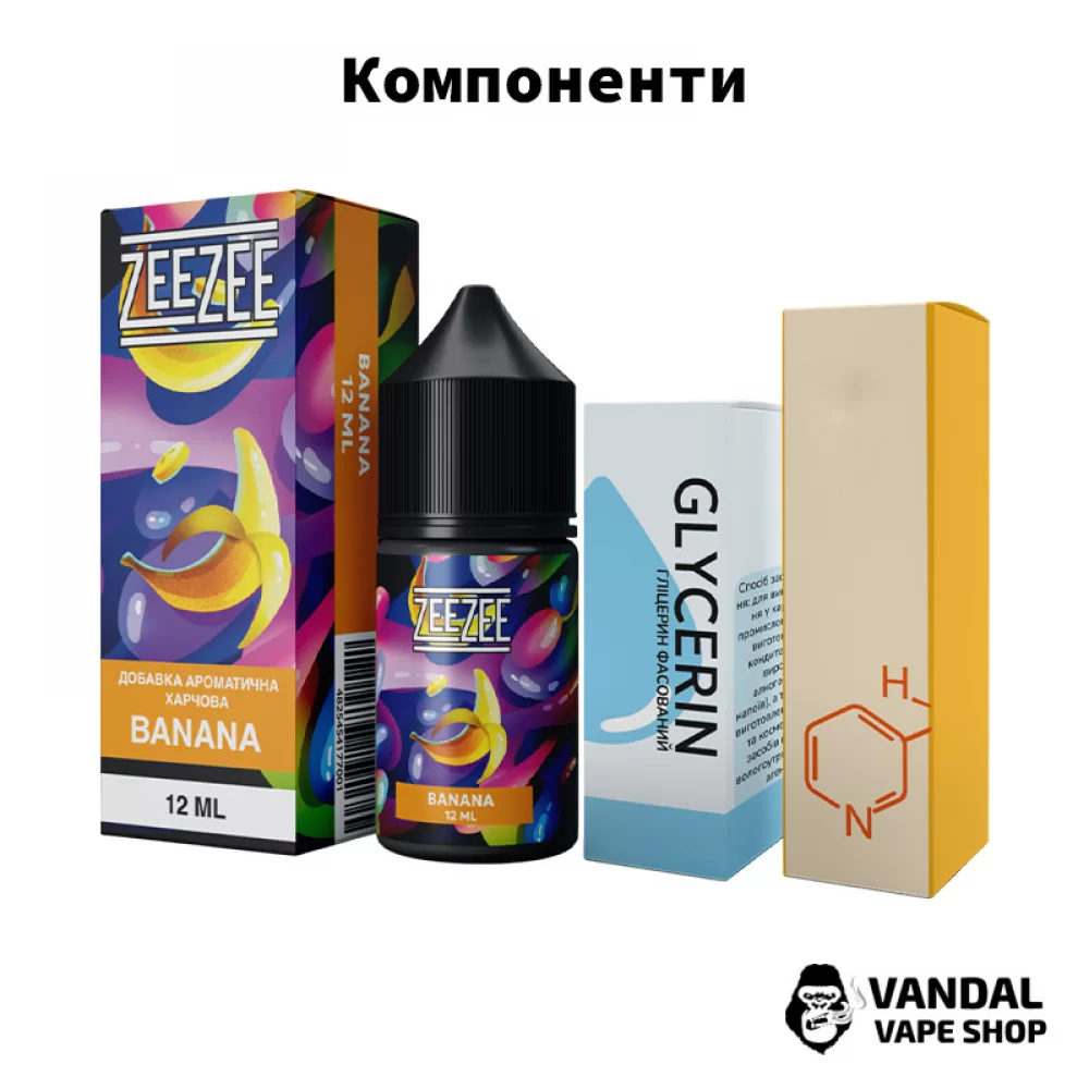 Набор для самозамеса ZeeZee - со вкусом табака с ванилью Набор для самозамеса ZeeZee - со вкусом табака с ванилью