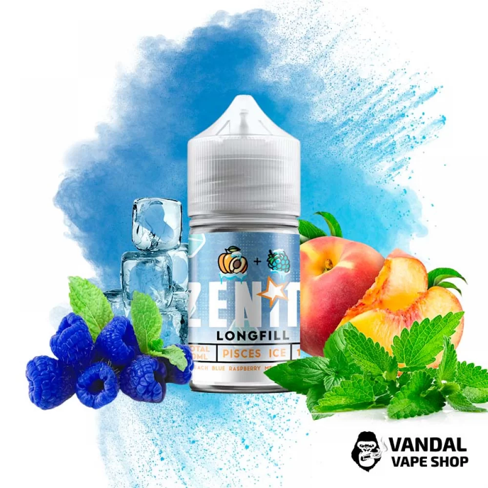 Набор для самозамеса Zenith 30 мл 50 мг – со вкусом персика, голубой малины и ментола Набор для самозамеса Zenith 30 мл 50 мг – со вкусом персика, голубой малины и ментола