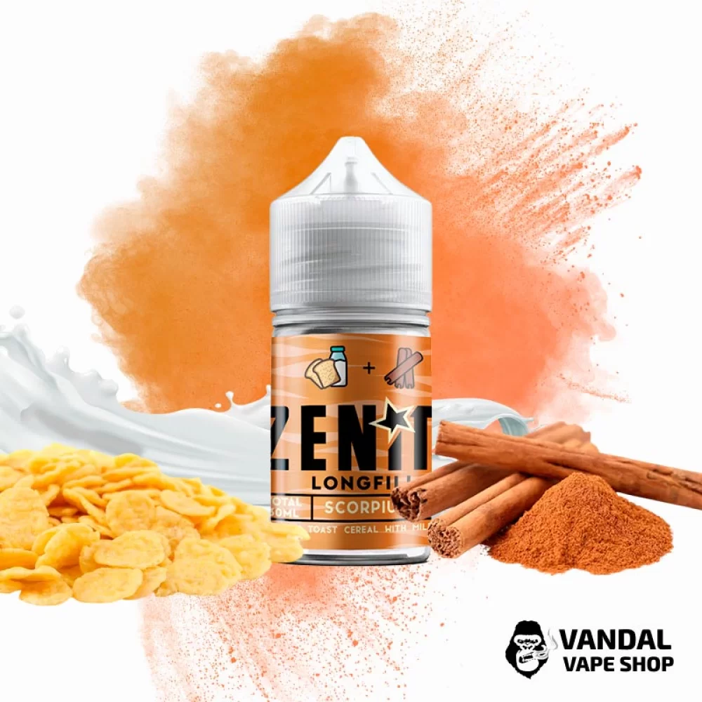 Набор для самозамеса Zenith 30 мл 50 мг – со вкусом хлопьев и корицы Набор для самозамеса Zenith 30 мл 50 мг – со вкусом хлопьев и корицы