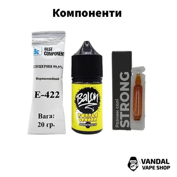 Набір для самозамісу Balon Salt 30 мл 50 мг зі смаком лимонад з грейпфрутом і смородиною