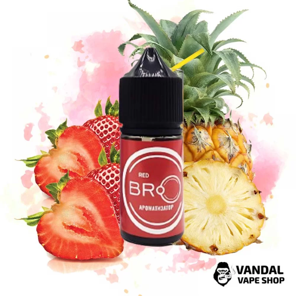 Набор для самозамеса Bro Salt 30 мл 25 мг со вкусом клубники и ананаса Набор для самозамеса Bro Salt 30 мл 25 мг со вкусом клубники и ананаса