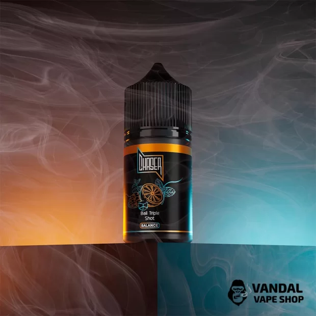 Набор для самозамеса Chaser Black 30 мл 50 мг со вкусом манго, апельсина и маракуи с холодком Набор для самозамеса Chaser Black 30 мл 50 мг со вкусом манго, апельсина и маракуи с холодком