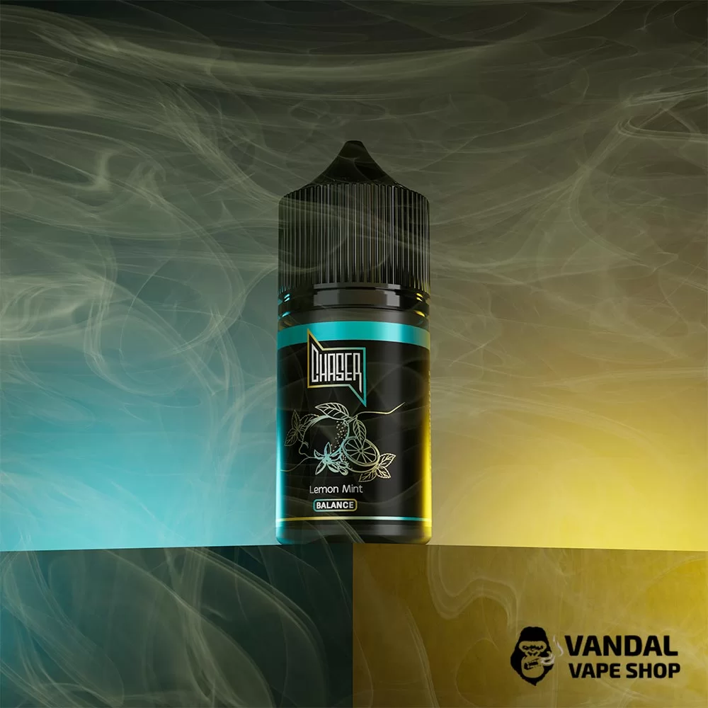 Набор для самозамеса Chaser Black 30 мл 50 мг со вкусом лимона и мяты Набор для самозамеса Chaser Black 30 мл 50 мг со вкусом лимона и мяты