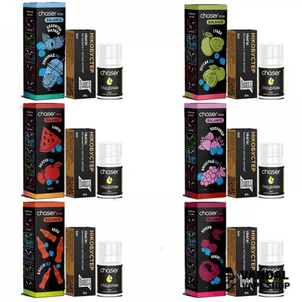 Набор для самозамеса Chaser Mix Ice 30 мл Набор для самозамеса Chaser Mix Ice 30 мл