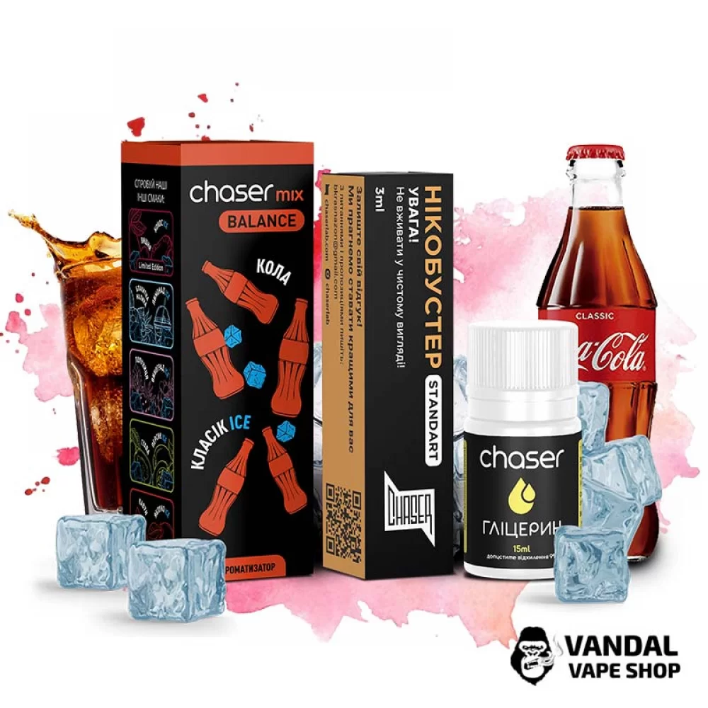Набір для самозамісу Chaser Mix Ice 30 мл 65 мг зі смаком коли з холодком