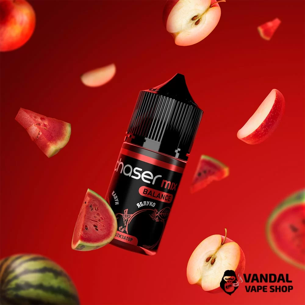 Набор для самозамеса Chaser Mix 30 мл 65 мг со вкусом арбуза и яблока Набор для самозамеса Chaser Mix 30 мл 65 мг со вкусом арбуза и яблока