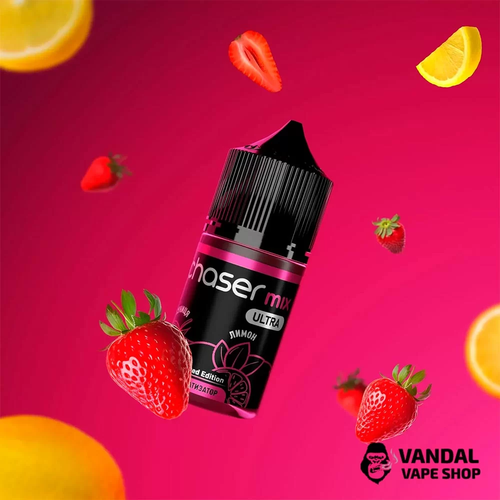 Набір для самозамісу Chaser Mix 30 мл 65 мг зі смаком суниці та лимона Набір для самозамісу Chaser Mix 30 мл 65 мг зі смаком суниці та лимона