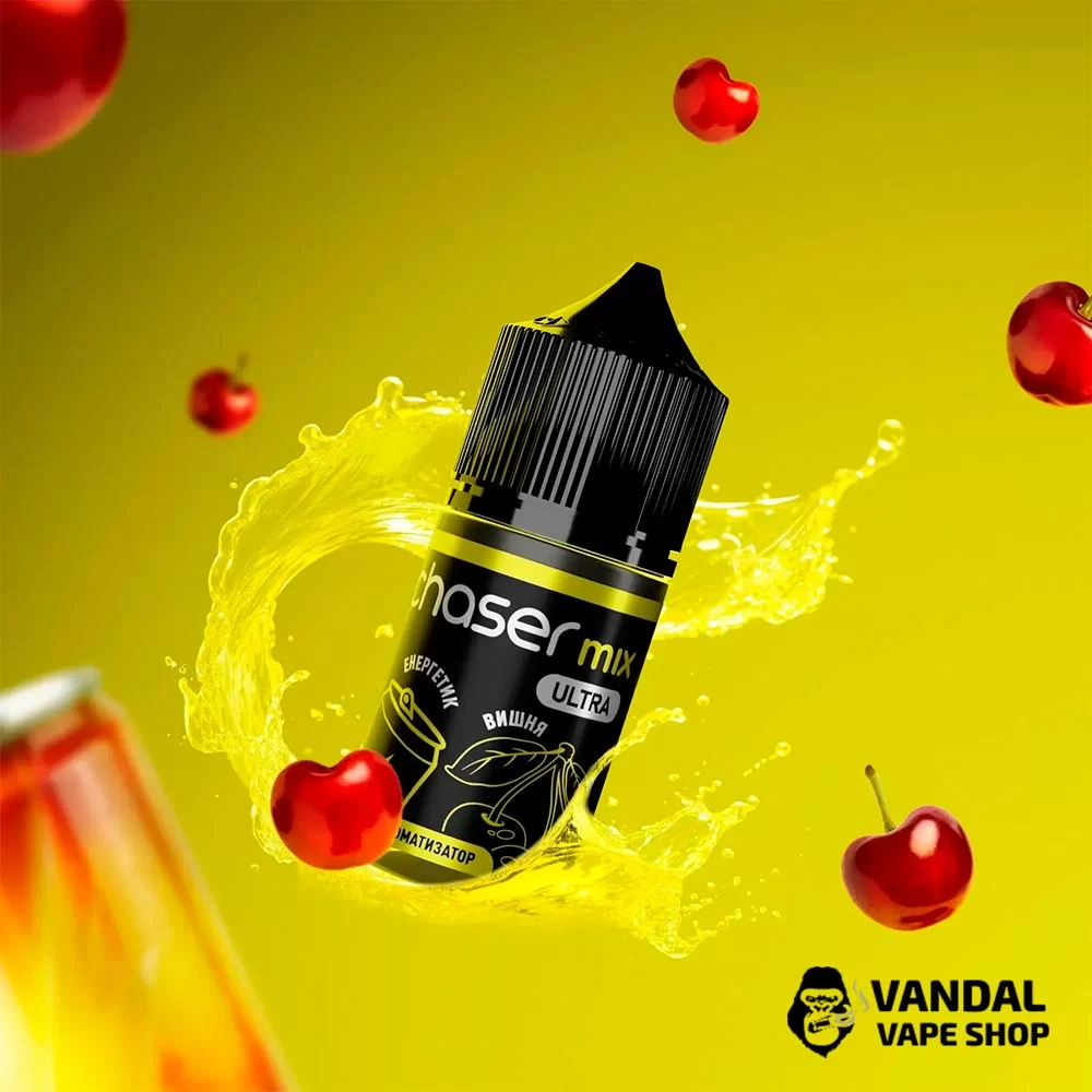 Набор для самозамеса Chaser Mix 30 мл 65 мг со вкусом вишни и енергетика Набор для самозамеса Chaser Mix 30 мл 65 мг со вкусом вишни и енергетика