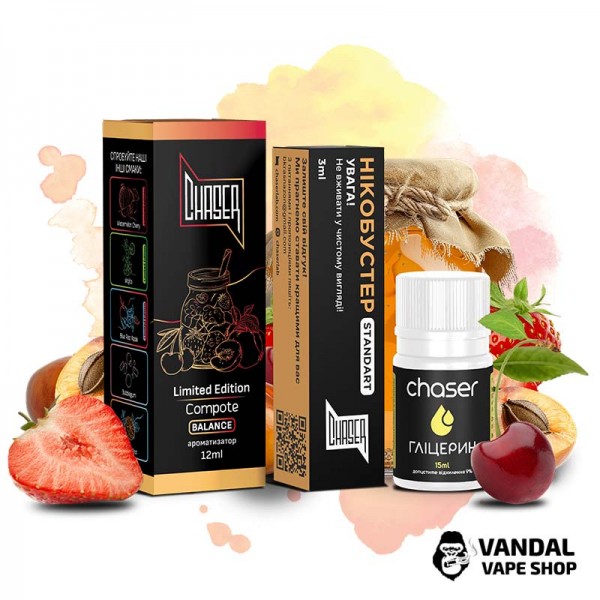 Набор для самозамеса Chaser Black 30 мл 50 мг со вкусом компота
