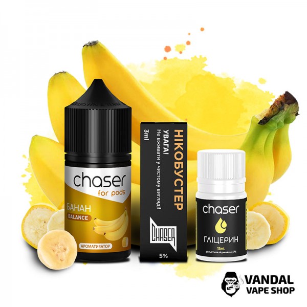 Набір для самозамісу Chaser ForPods 30 мл 65 мг зі смаком банана