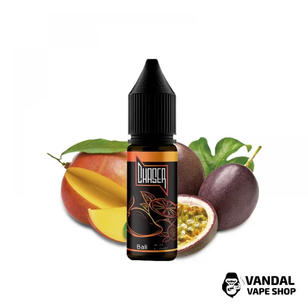 РІДИНА Chaser Salt 15 мл 50 мг НА СОЛЬОВОМУ НІКОТИНІ З СМАКОМ манго і маракуї