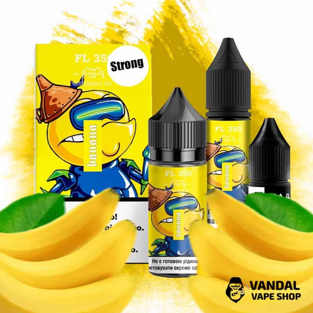 Набор для самозамеса FL350 Strong 30 мл 50 мг со вкусом банана Набор для самозамеса FL350 Strong 30 мл 50 мг со вкусом банана