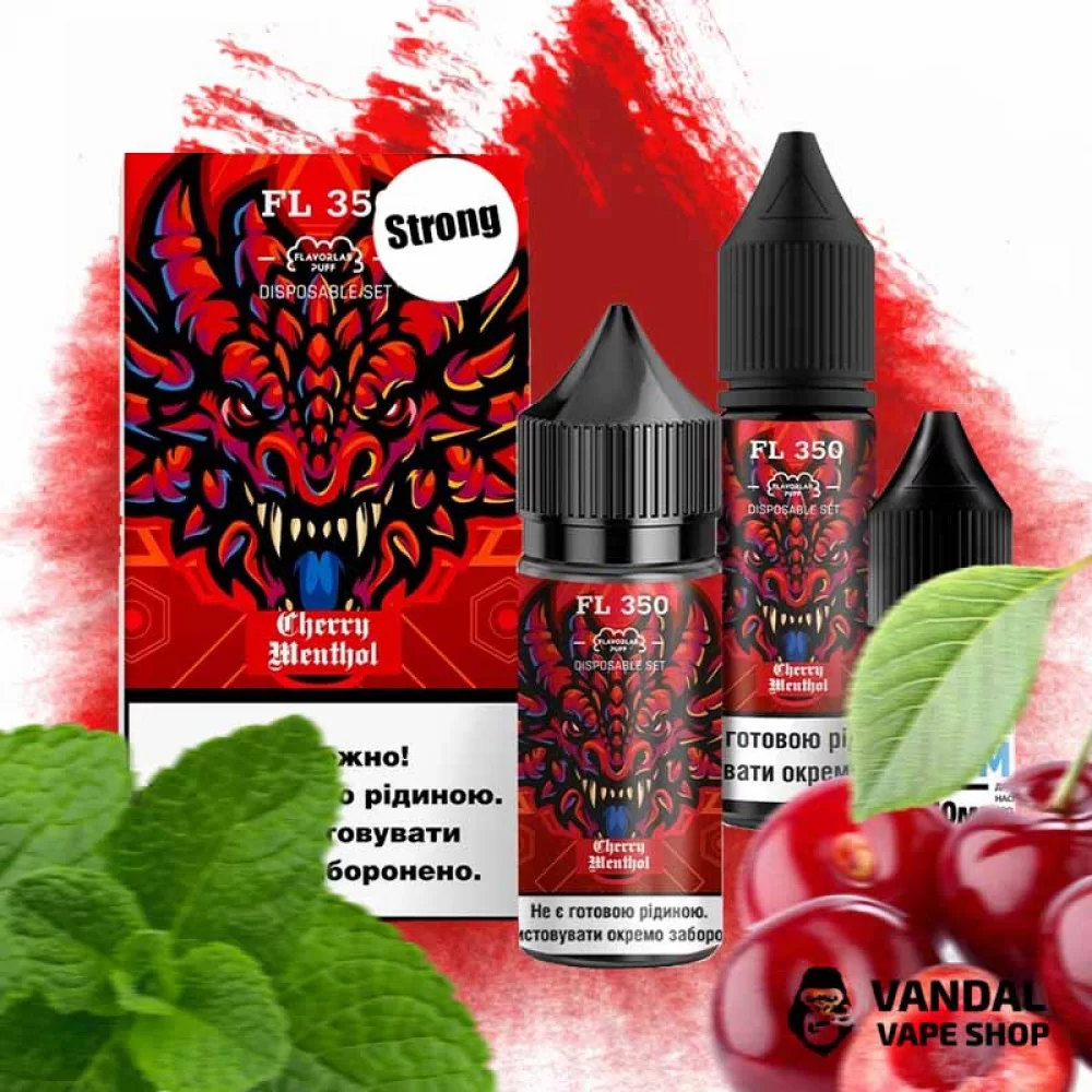 Набор для самозамеса FL350 Strong 30 мл 50 мг со вкусом вишни и ментола