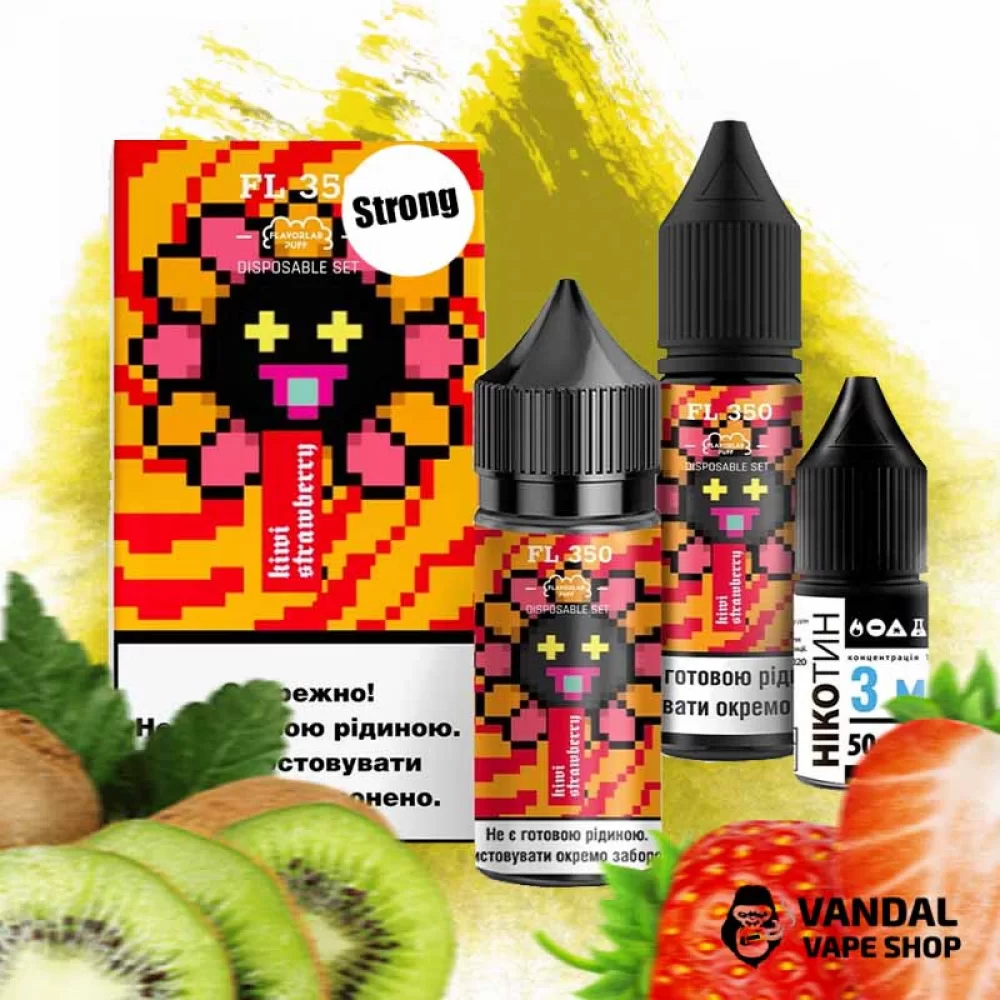 Набір для самозамісу FL350 Strong 30 мл 50 мг зі смаком полуниці і ківі