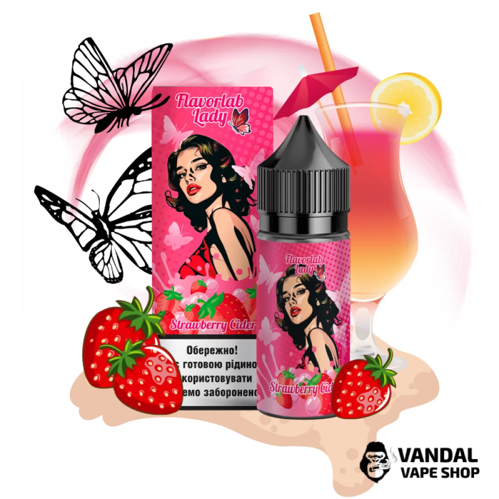 Набор для самозамеса Flavorlab Lady 30 мл со вкусом клубничного сидра