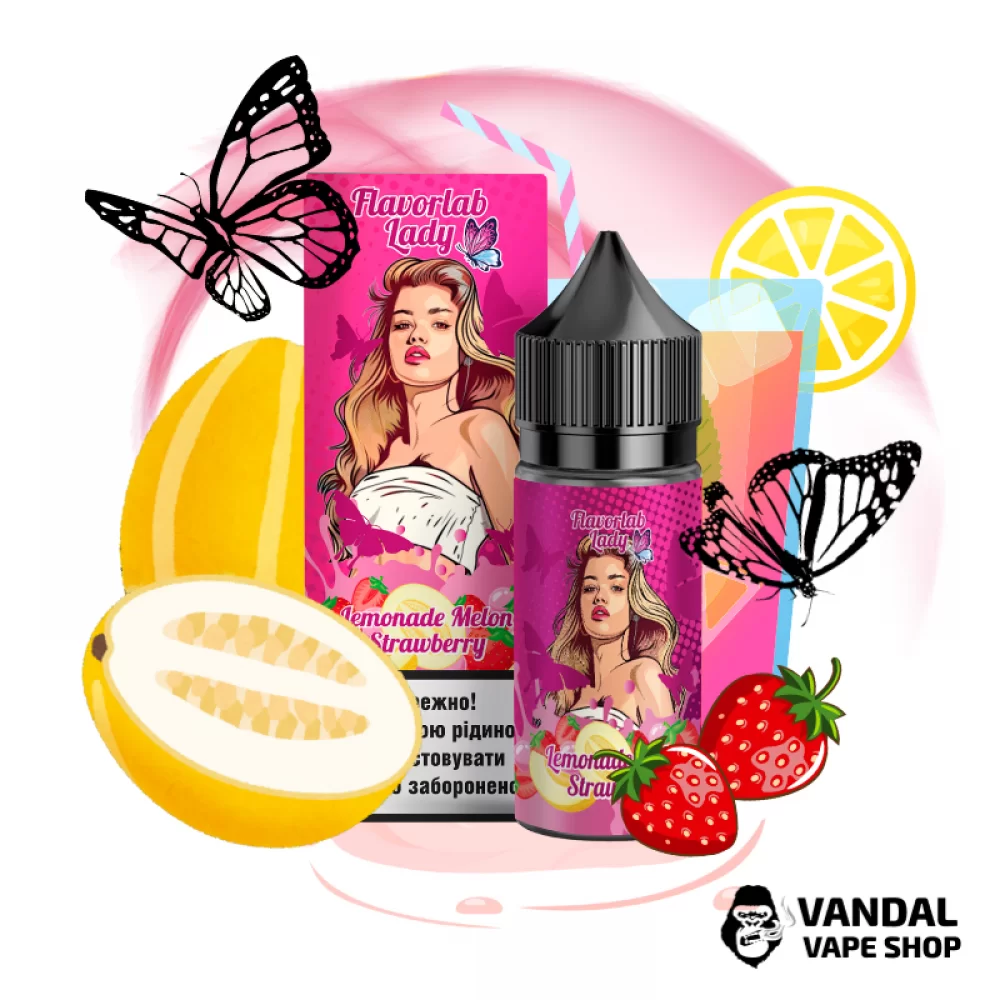 Набір для самозамісу Flavorlab Lady 30 мл смак лимонаду з динею та полуницею