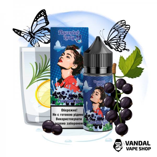 Набір для самозамісу Flavorlab Lady 30 мл зі смаком смородинового джину