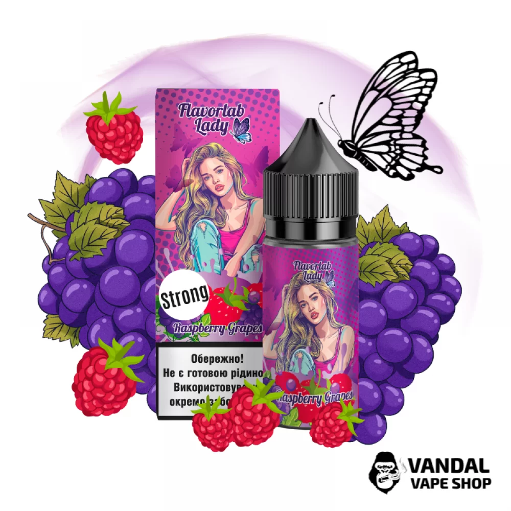 Набор для самозамеса Flavorlab Lady Strong 30 мл со вкусом винограда и малины