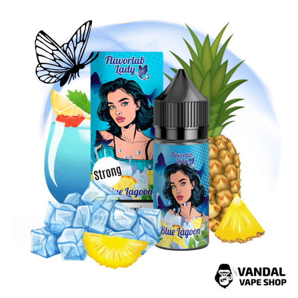 Набір для самозамісу Flavorlab Lady Strong 30 мл зі смаком блакитної лагуни