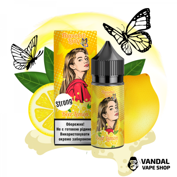 Набор для самозамеса Flavorlab Lady Strong 30 мл со вкусом пива с лимоном