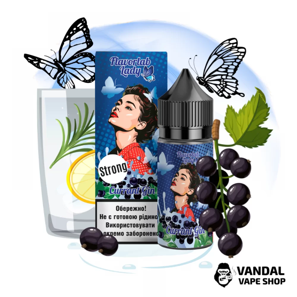 Набор для самозамеса Flavorlab Lady Strong 30 мл со вкусом смородинового джина