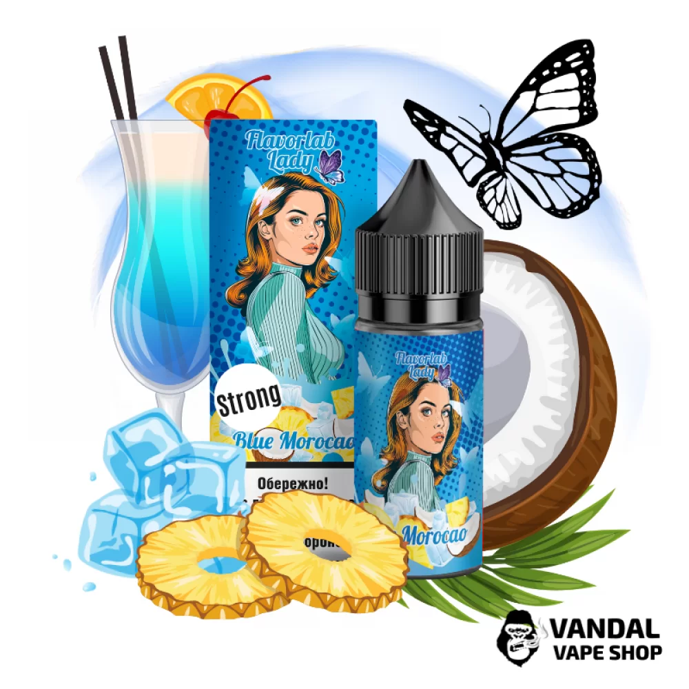 Набор для самозамеса Flavorlab Lady Strong 30 мл со вкусом голубого марокао