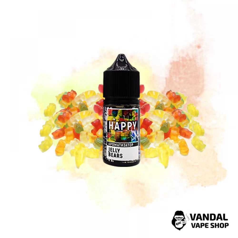 Набір для самозамісу HAPPY 30 мл 50 мг зі смаком желейних ведмедиків Набір для самозамісу HAPPY 30 мл 50 мг зі смаком желейних ведмедиків