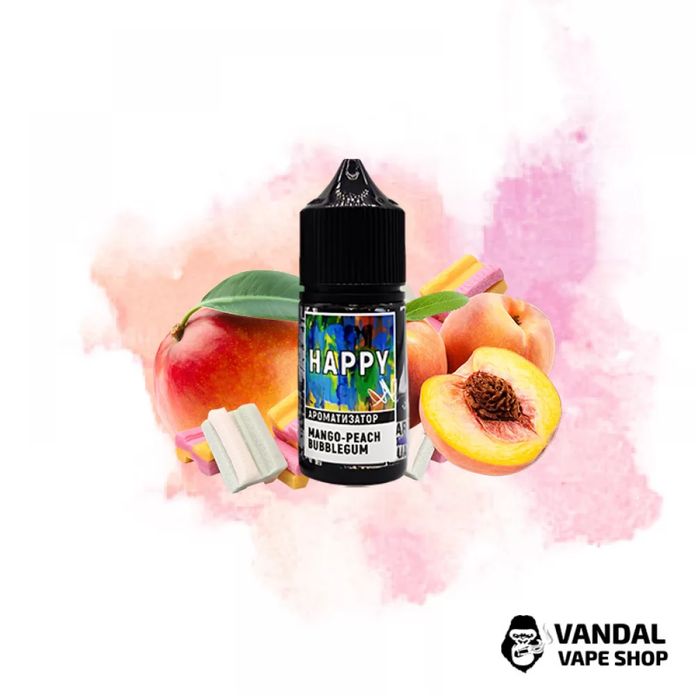 Набор для самозамеса HAPPY 30 мл 50 мг со вкусом персиково-манговой жвачки
