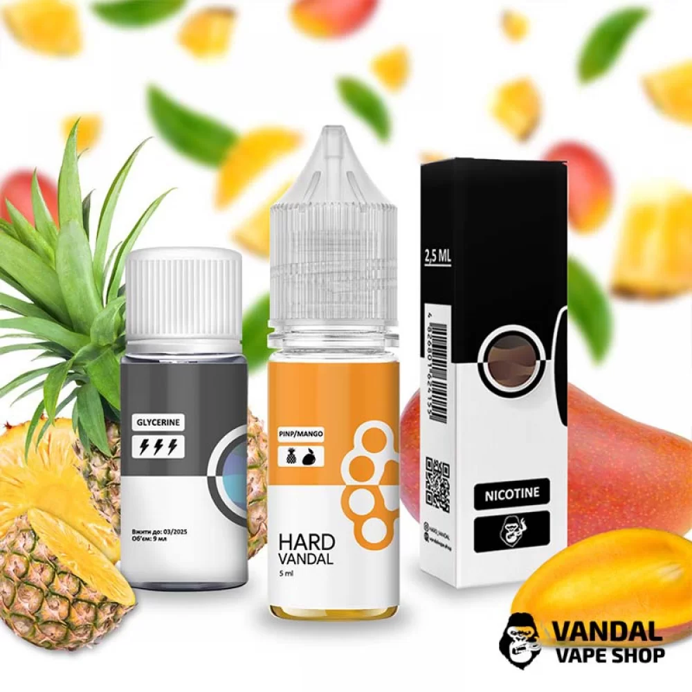 Набор для самозамеса HARD VANDAL 15 мл 65 мг со вкусом манго и ананаса
