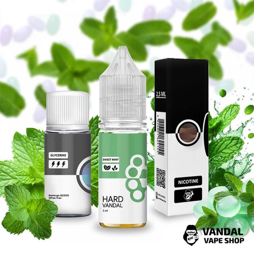 Набор для самозамеса HARD VANDAL 15 мл 65 мг со вкусом сладкой мяти 