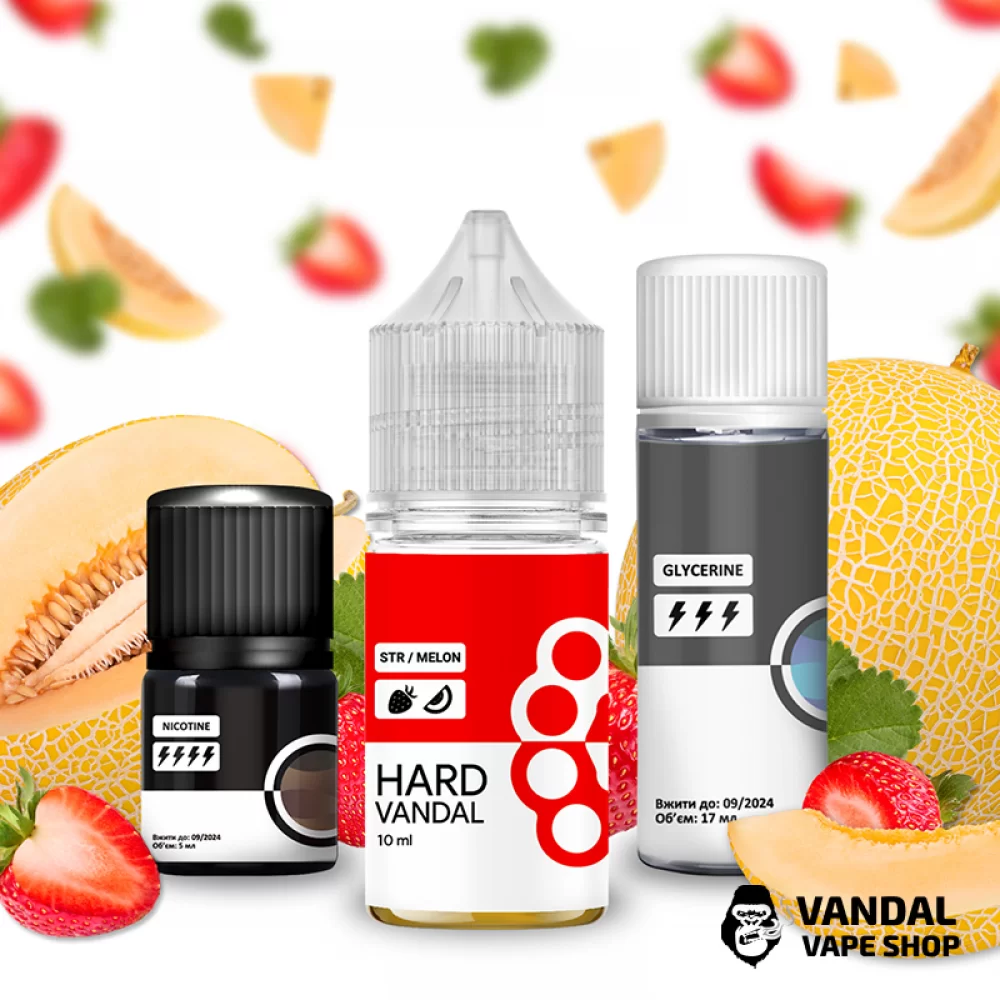 Набор для самозамеса HARD VANDAL 30 мл 65 мг со вкусом клубники и дыни