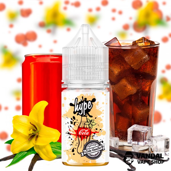 Рідина hype - Cola Vanilla 30 мл 25 мг  НА СОЛЬОВОМУ НіКОТИНі зі смаком коли з ваніллю