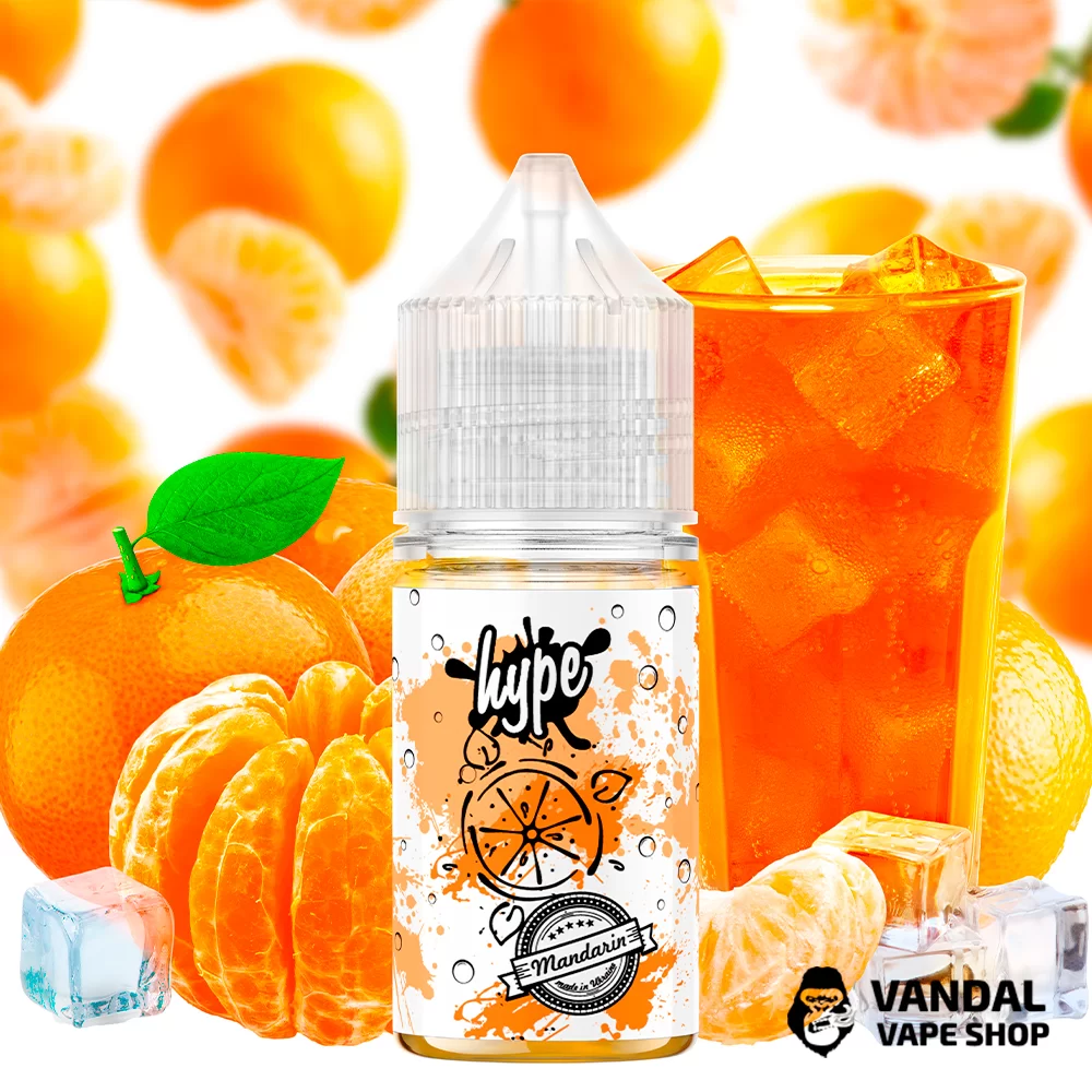 Рідина hype - Mandarin 30 мл 35 мг НА СОЛЬОВОМУ НіКОТИНі зі смаком мандарина