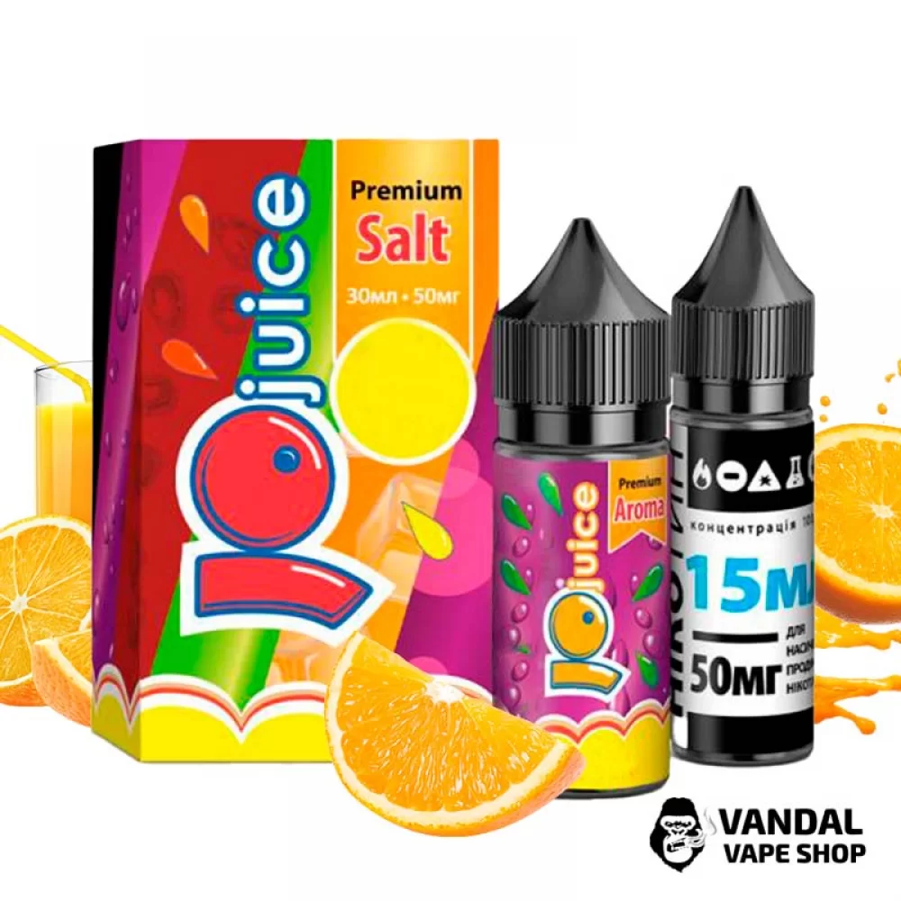 Набор для самозамеса JoJuice Premium Salt 30 мл 65 мг со вкусом апельсинового сока Набор для самозамеса JoJuice Premium Salt 30 мл 65 мг со вкусом апельсинового сока