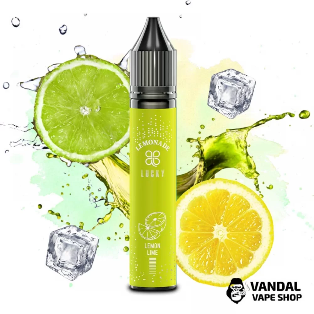 Набір для самозамісу Lucky 30 мл 65 мг з смаком лимонаду з яскравою кислинкою лимона та лайма Набір для самозамісу Lucky 30 мл 65 мг з смаком лимонаду з яскравою кислинкою лимона та лайма