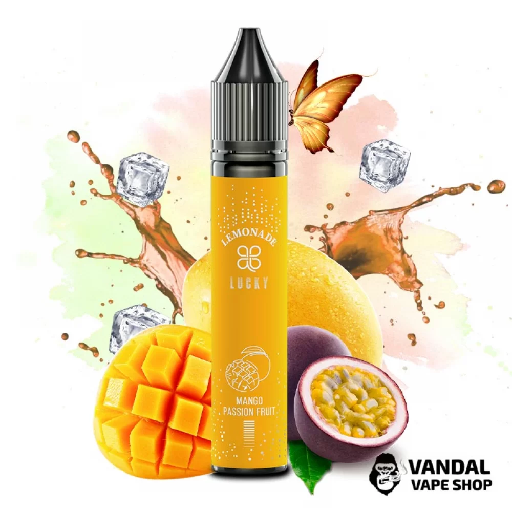 Набір для самозамісу Lucky 30 мл 50 мг тропічний смак з солодкими нотками манго та кислинкою маракуї, збалансовані свіжістю лимонаду Набір для самозамісу Lucky 30 мл 50 мг тропічний смак з солодкими нотками манго та кислинкою маракуї, збалансовані свіжістю лимонаду