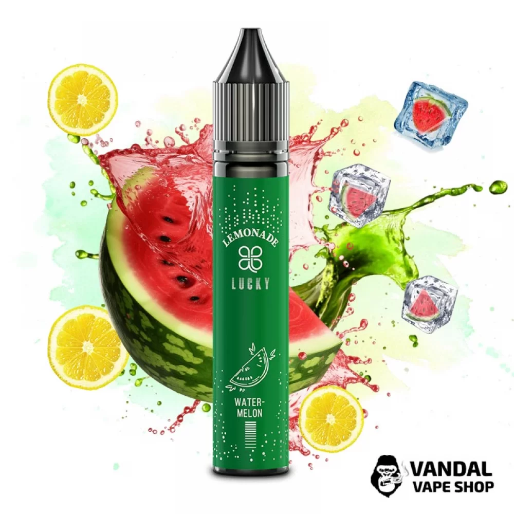 Набір для самозамісу Lucky 30 мл 50 мг смак з солодкими нотками кавуна, доповненими легкою кислинкою лимонаду Набір для самозамісу Lucky 30 мл 50 мг смак з солодкими нотками кавуна, доповненими легкою кислинкою лимонаду