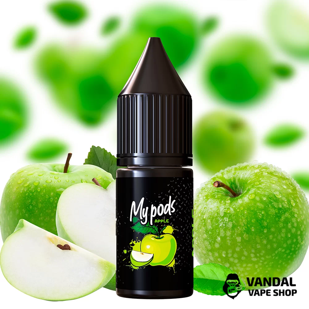 Жидкость hype - My Pods 10 мл 59 мг на солевом никотине со вкусом яблока Жидкость hype - My Pods 10 мл 59 мг на солевом никотине со вкусом яблока