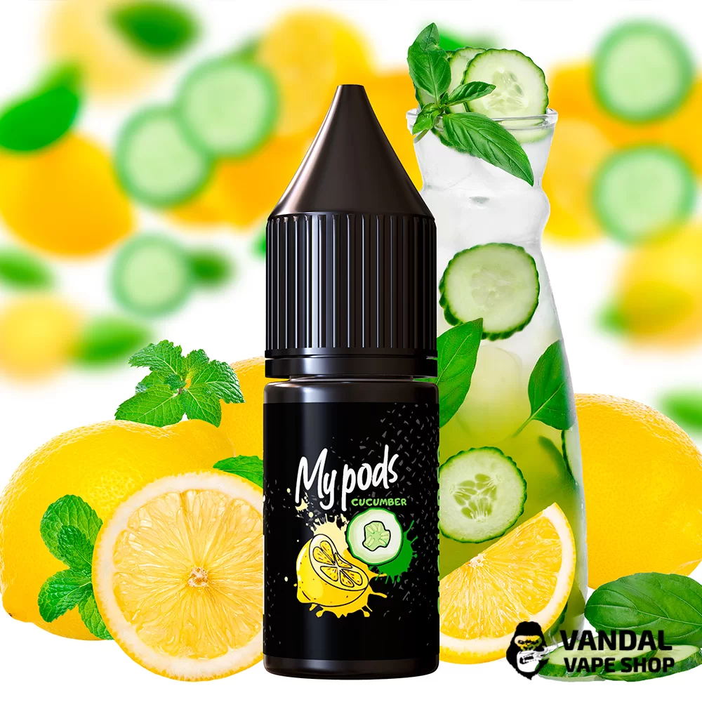 Жидкость hype - My Pods 10 мл 30 мг на солевом никотине со вкусом огуречного лимонада