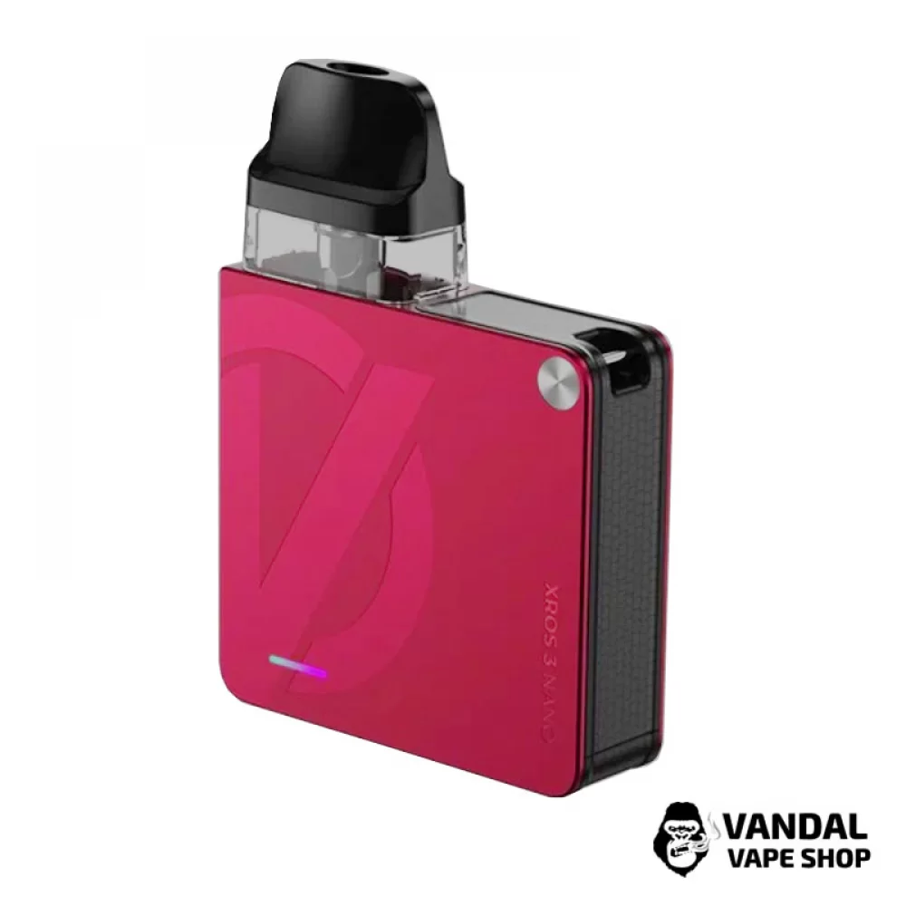 Оригінальний стартовий набір Vaporesso XROS 3 Nano Kit в насиченому темно-рожевому кольорі